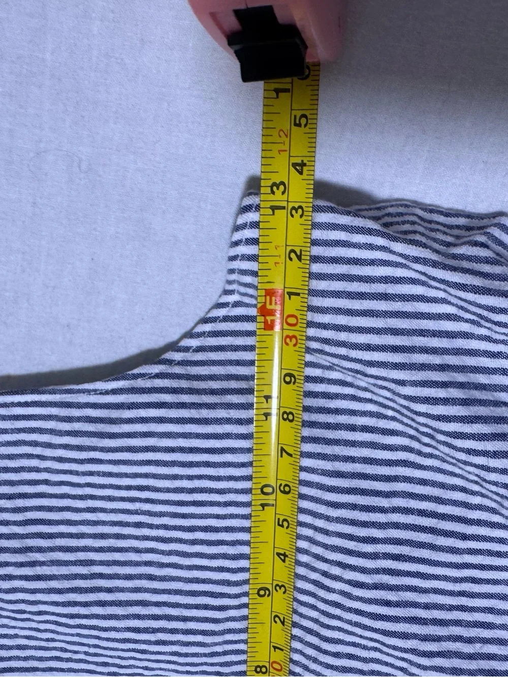 Striped Blue & White Kids Romper Vintage Overall Kids Size 3T / 4  1980s train